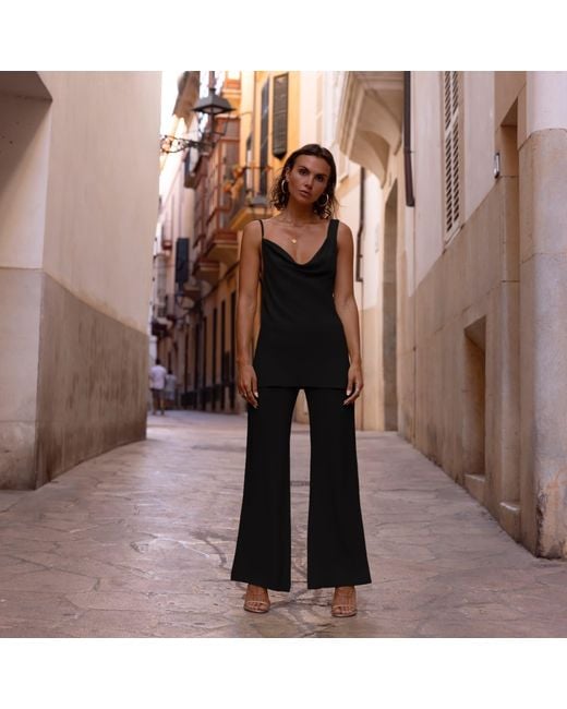 The Ethos Studio Black Laura Top