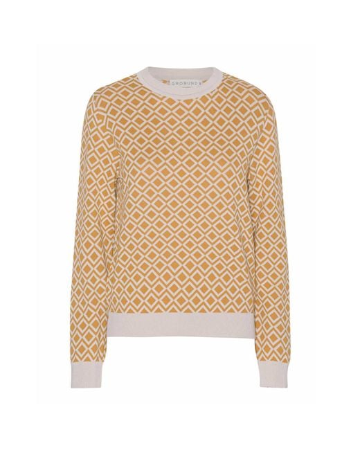 GROBUND Natural Petra Knit Blouse