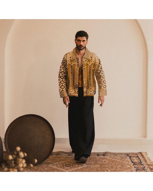 Collected Xx Brown Dune Cropped Jacket for men