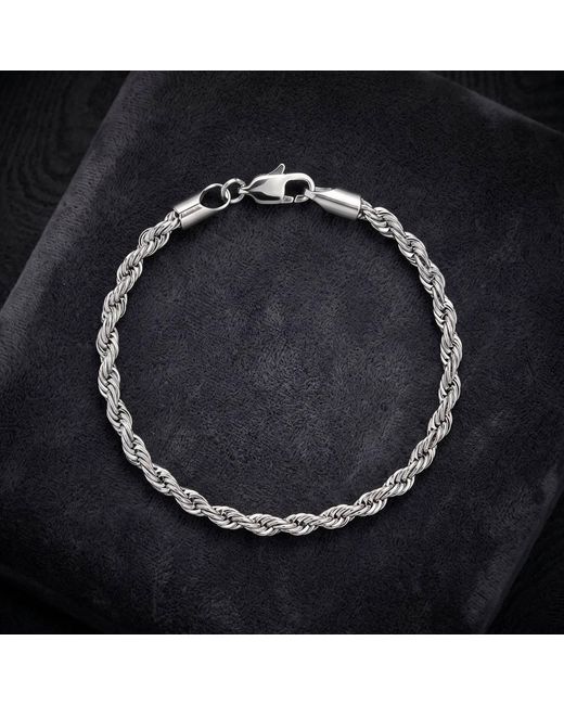 Harfi Metallic Rope Chain Bracelet For for men