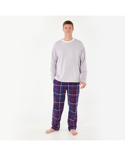 Lounge Blue Soft, Breathable Organic Brushed Cotton Loungewear Trousers for men
