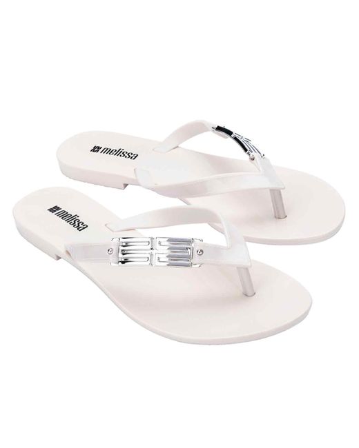 Melissa White Harmonic M Chic Flip Flop