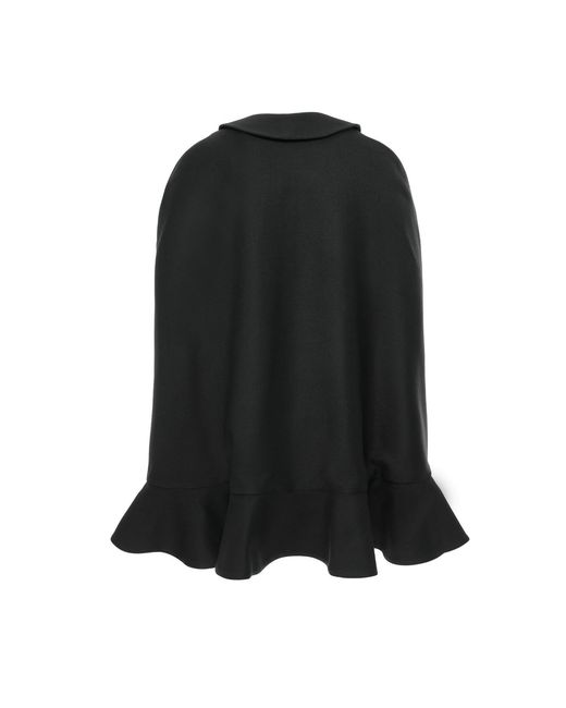 AVENUE No.29 Black Double Breasted Cape With Belt