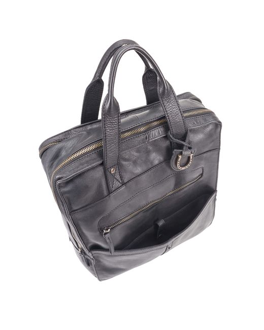Lloyd Baker Black Charis Leather Backpack