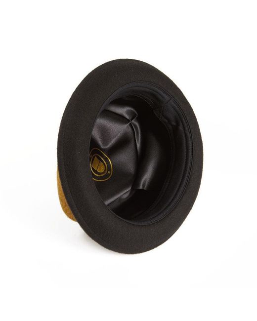 Dasmarca Hats Brown Jackson Mustard Wool Felt Two Toine Porkpie Hat for men
