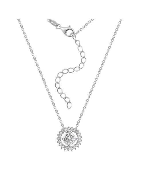 Diamonbliss Metallic Marilyn Monroe Convertible Pave Round Pendant Necklace
