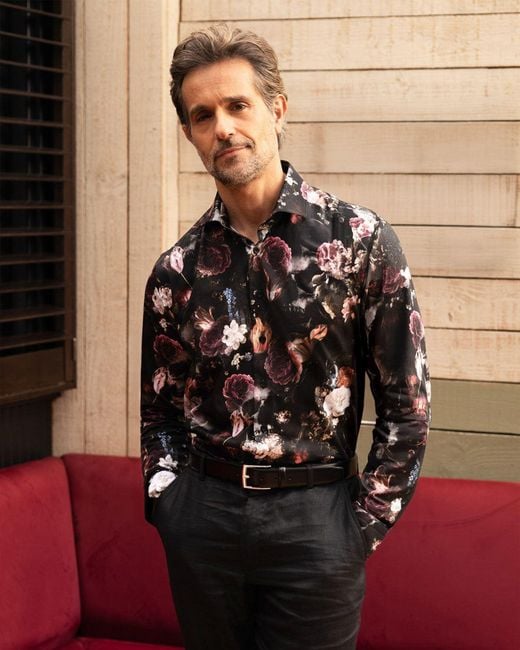 Blake Mill Blue Dark Bloom Shirt for men