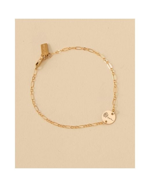 SET & STONES Metallic Lily Birth Flower Bracelet