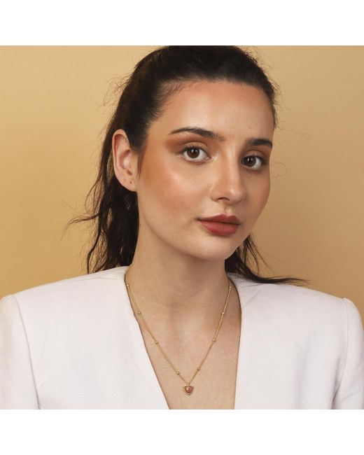 Lila Rasa Metallic Peach Moonstone June Birthstone Illuminates Visions & Dreams Jewellery Set: Necklace, Earrings And Bracelet