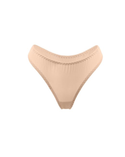 Daily Underwear Brown Neutrals Set Microfiber String Panties