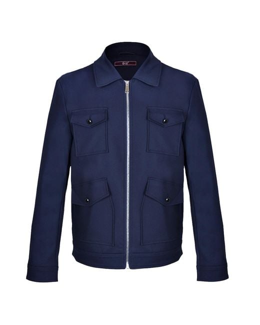 DAVID WEJ Blue Ashford Trucker Set for men