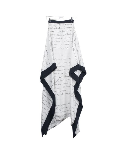Laura Daili Gray Silk Maxi Skirt