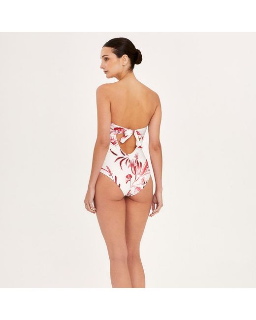 Aguaclara Red Rouge Strapless One Piece