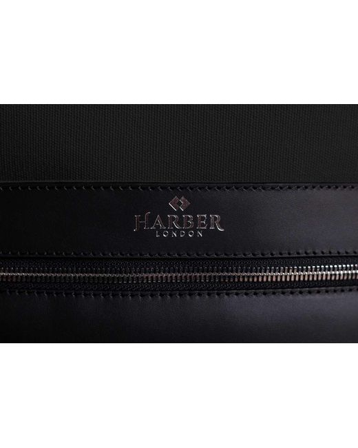 Harber London Black Office Backpack for men