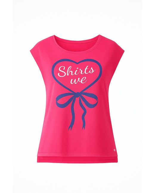 Conquista Pink Sleeveless Print Top