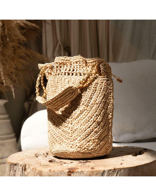 Zanatany Concepts Metallic Buckety- Bag