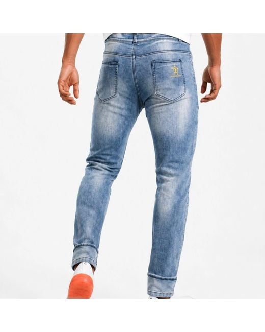 Chuks Collins Blue Act Self Light Denim for men