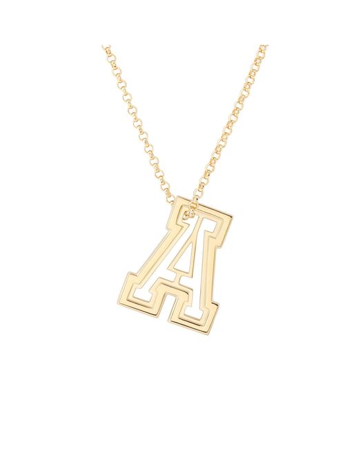 Hye Jane Jewelry Metallic Varsity Initial Necklace
