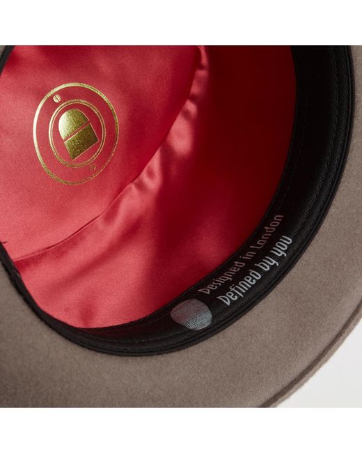 Dasmarca Hats Brown Godfather Taupe Wool Felt Hat for men