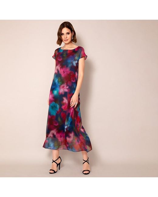 Alie Street London Red Sasha Maxi Dress Moonlit Florals