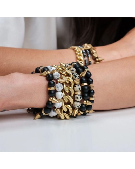 Rachel Nathan Blue On Point: Matte Agate Bracelet