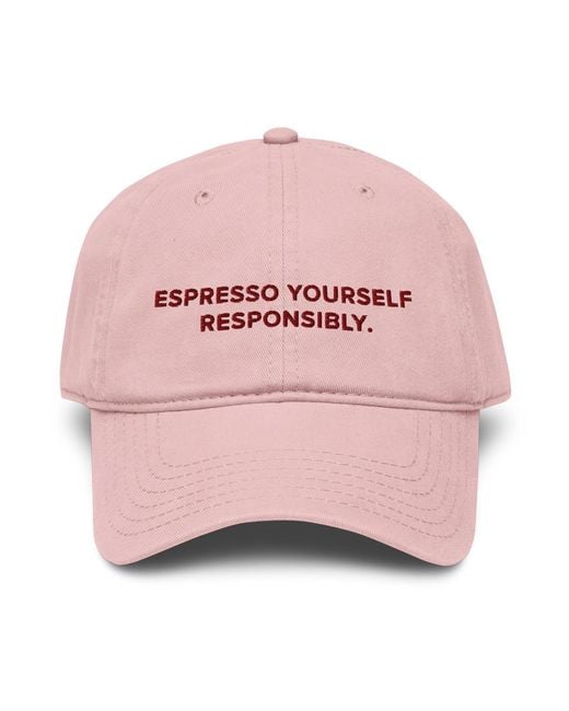 Anchor and Crew Pink Rose Gustatory Espresso Yourself Responsibly. Cotton Embroidered Cap for men