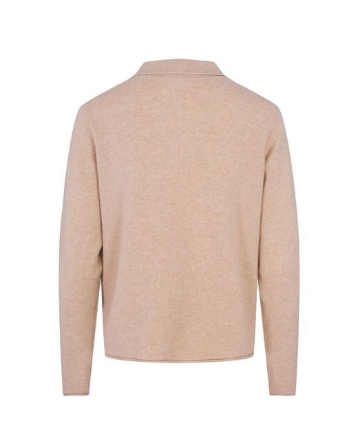 tirillm Natural Neutrals Nadine Short Cardigan With Collar And Pockets, Light Melange