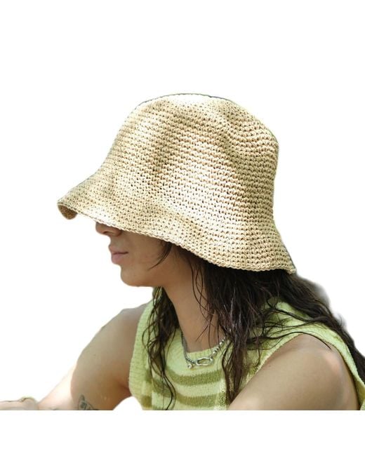 Springmoonatelier Natural Neutrals Raffia Hat