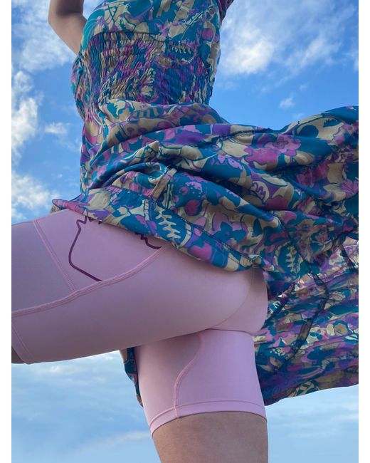 Foxies Pink Ultra-Comfy Eco Body Shorts With Built-In Undies, Zero Vpl & Flattering Coverage