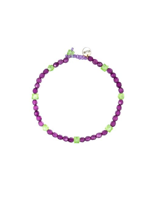 Tillie Beads Purple Mimosa Wear Carnival Bead Necklace