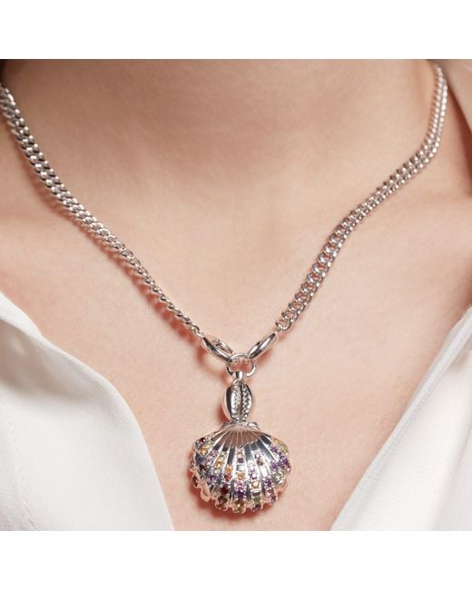 Onia Metallic Maxi Cuban Link Necklace
