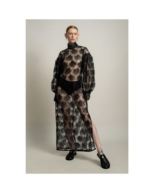 Van Brussel Black Opulence Lace Dress