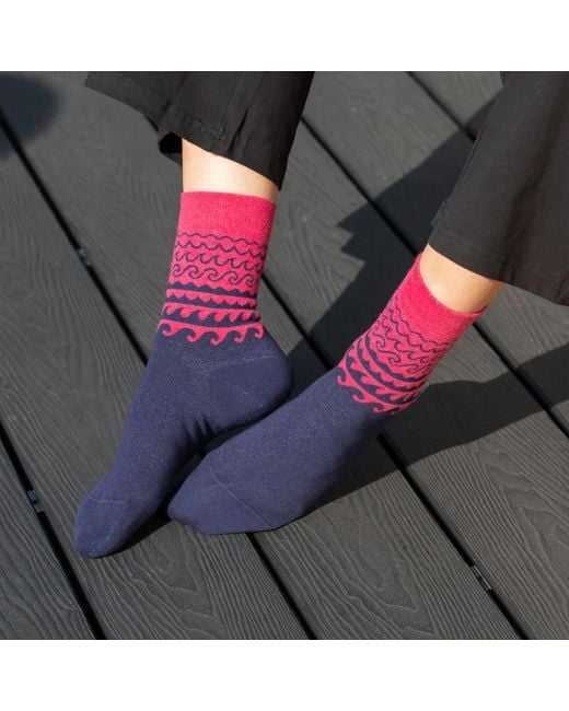 Peper Harow - Made in England Red Wave Socks Bundle