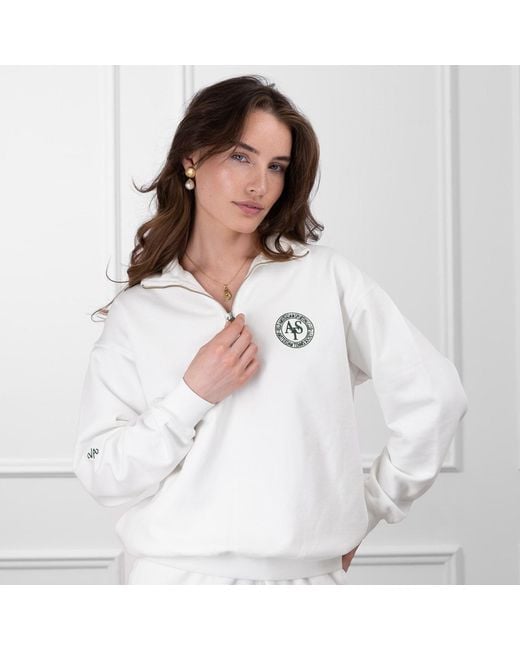 VLD White Runyon X Ats Quarter-Zip