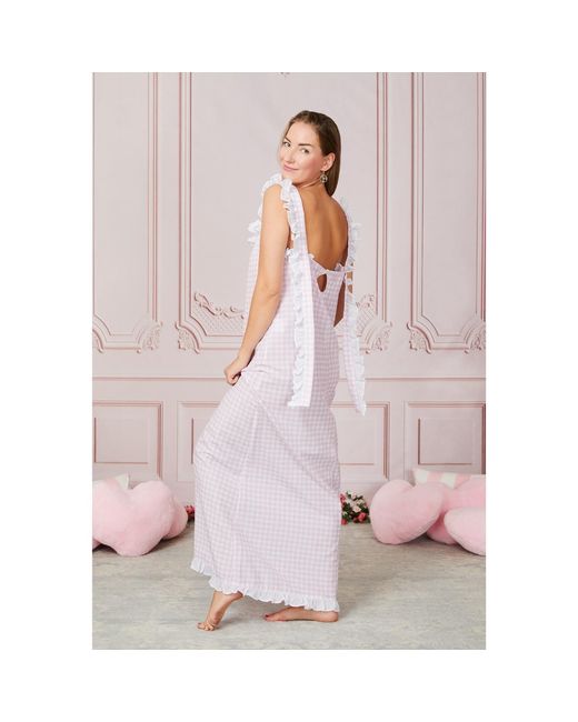 Love Letters X Pink Dolce Gingham Rosa Sleep Dress
