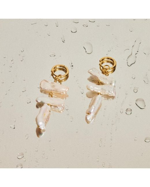 Lait & Lune Metallic Toccata Pearl Earrings