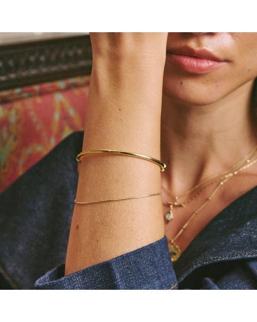 Zohreh Metallic Anaconda Chain Bracelet 9K
