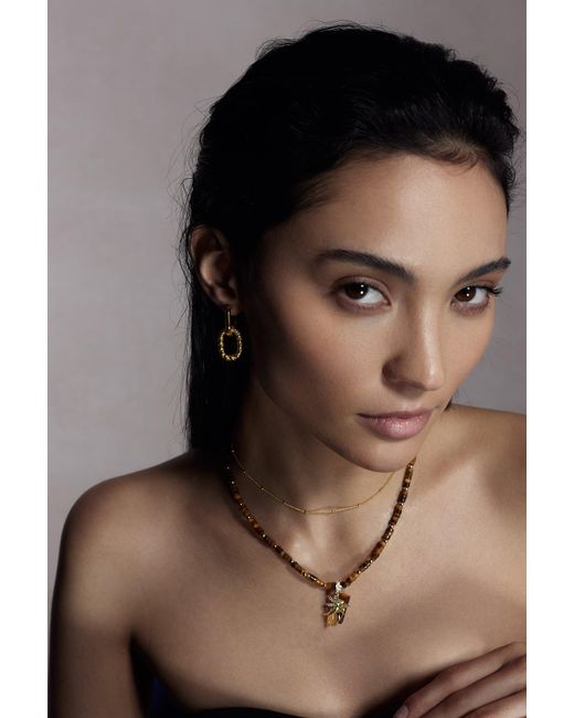 Freqnc Atelier Metallic Baddie Convertible Twist Hoop Earrings