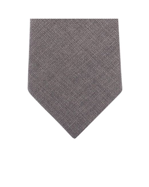 LE COLONEL Gray Italian Wool Tie for men