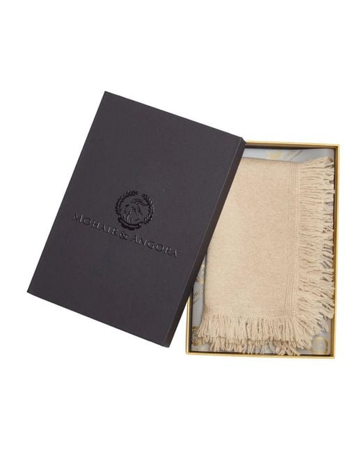 Mohair&Angora Natural Wool Foulard Caria
