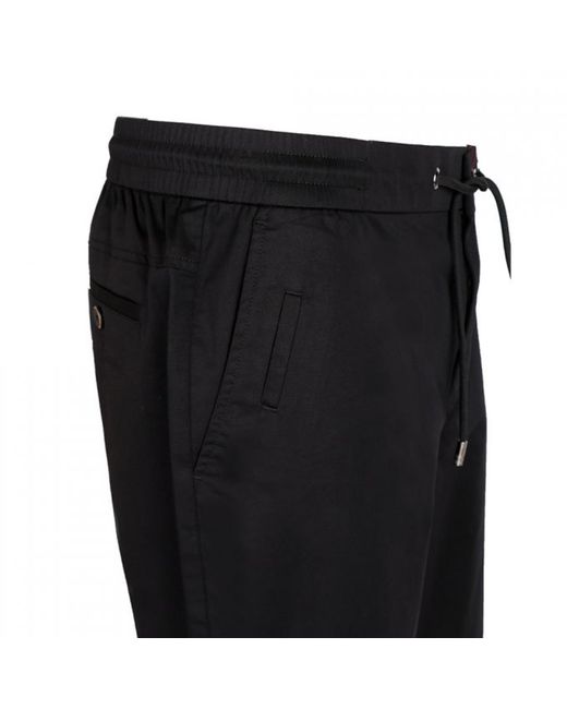 DAVID WEJ Black Plain Drawstring Shorts – for men