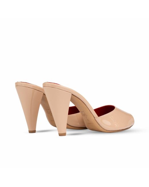 Rosamund Muir London Pink Neutrals Montavia Nude Patent Mules