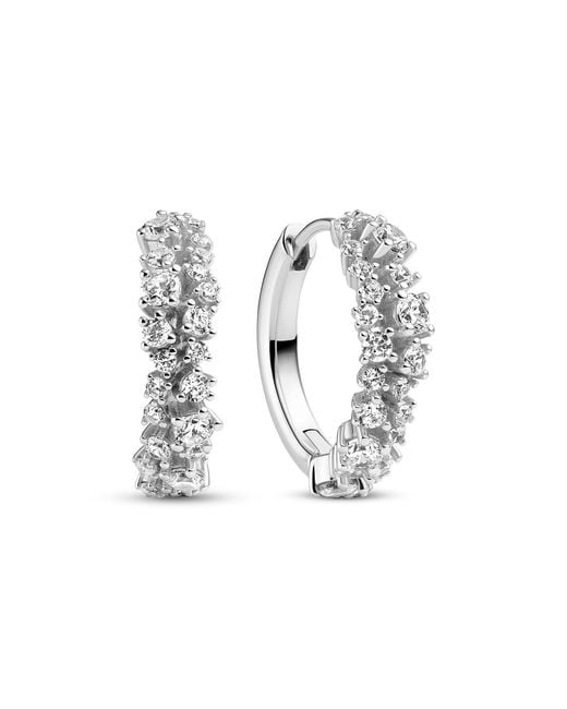 Sif Jakobs Jewellery White Earrings Cristallo Creolo