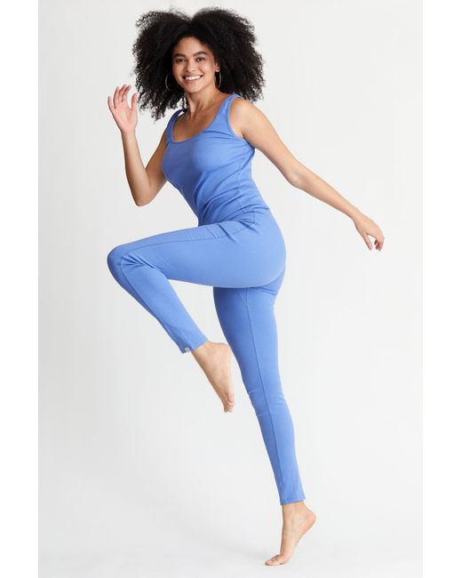 LOVETRUST Blue Pima Rib Knit L&L Legging