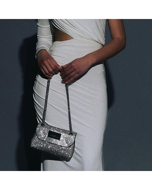 Chanel Joan Elkayam Gray Crystal Embellished Bag