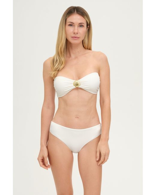 Adriana Pappas Designs White Capri Top Oatmilk