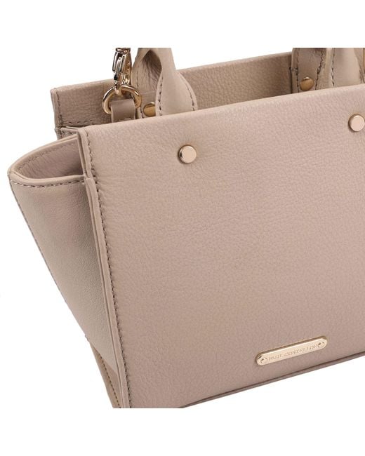 Paul Costelloe Natural Drini Leather Crossbody Bag