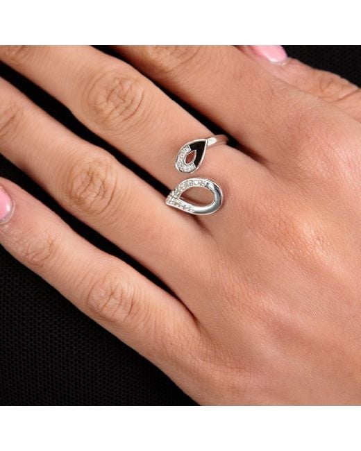 Lucy Quartermaine Metallic Melting Diamond Ring