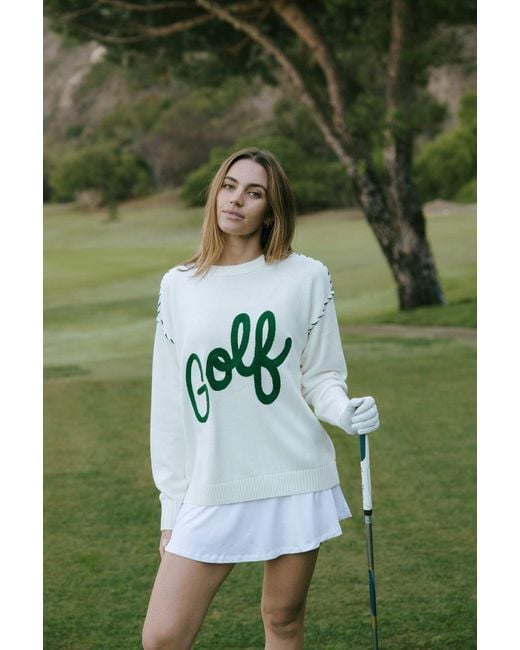 Ellsworth & Ivey Natural Riley Crewneck Sweater