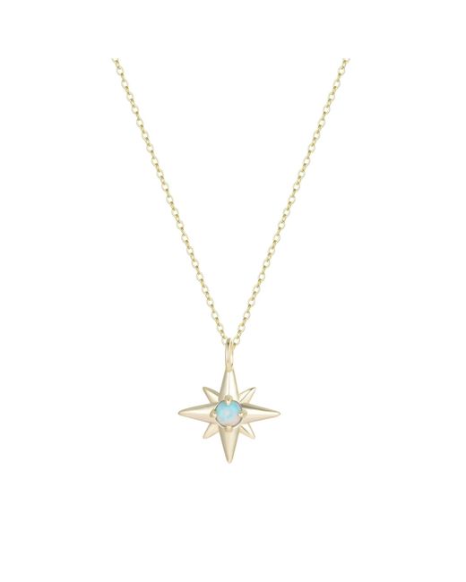 KAMARIA Metallic Opal Star Charm Necklace